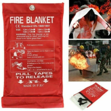 Quick Release Home Office Kitchen Safety Shelter Large Fire Blanket In Case UK
