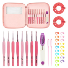 Crochet Hooks Set,Crochet Hook Set for Beginners â“ 8 Pcs Ergonomic
