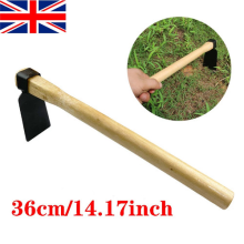 36cm Garden Hoe Steel Hoe with Wooden Handle Digging Gardening Tool Heavy Duty