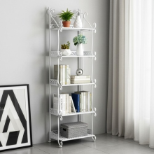 5 Tier Folding Metal Storage Shelf Bookshelf Flower Plant Stand Shelving Rack