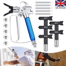 12Pcs Airless Paint Sprayer Gun Tool Kits with 5 Spray Tips for Spraying Machine