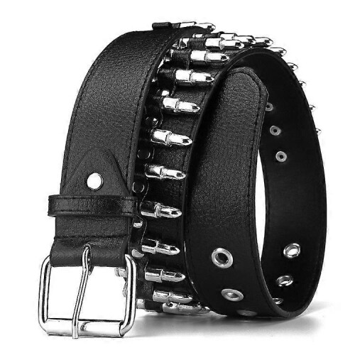 Ζώνη μόδας bullet rivet, ανδρική γοτθική πανκ ροκ ζώνη wind y2g, ανδρική και