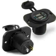 12V Car Cigarette Lighter Socket Dual USB Power Adapter Charger Splitter Plug UK