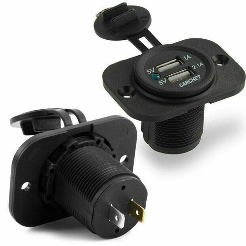 12V Car Cigarette Lighter Socket Dual USB Power Adapter Charger Splitter Plug UK