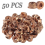 50Pcs M8 Copper Flashed Exhaust Manifold Nut 8mm Nuts Set High Temperature Nuts 1