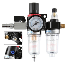 Air Compressor Oil Lubricator Water Separator Trap Filter Regulator Gauge NEW