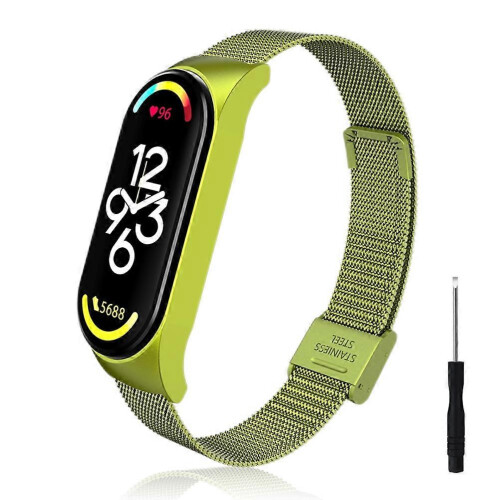 Ανταλλακτικά βραχιόλια συμβατά με Xiaomi Band 7 Μεταλλικά λουράκια Αδι