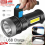 USB Rechargeable LED Hand Flashlight Searchlight Torch Work Light Spotlight Lamp 1
