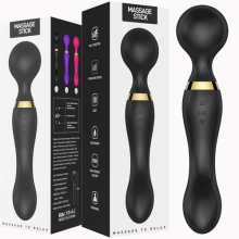 Multi-Speed Personal Full Body Massage 20 Vibrating Cordless Massager Wand Stick