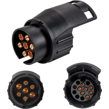 7 to 13 pin Trailer Caravan Towbar Towing Electric Socket Adapter Plug Converter
