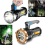 2x Most Powerful 9900000LM LED Flashlight USB Rechargeable Torch COB Side Light 1