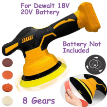 8-Gear Cordless Car Buffer Polisher Polishing Machine for Dewalt 18V Battery UK