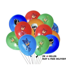 10 X 12" PJ MASK Multi Colour Latex Printed Balloons Birthday Party,