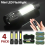 4Pack Portable Small LED Torch USB Rechargeable Mini Flashlight Zoom Pocket Lamp 1