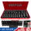 35Pcs Heavy Duty Deep Impact Socket Set 1/2" Drive 6 Point Thin Wall 8MM - 32MM 1