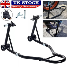 Heavy Duty Rear Motorcycle Paddock Stand Black Motorbike Stand Free Bobbin Hooks