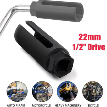 22mm Heavy Duty 1/2" Drive O2 Lambda Oxygen Sensor Open Socket Removal Tool Kit