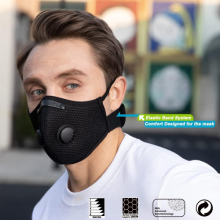 Face Mask with Active Carbon Filter Breathing Valves Reusable Cycling Sport Mesh
