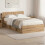 VidaXL vidaXL Bed Frame with Storage Artisan Oak 120 x 190 cm Engineered Wood 1