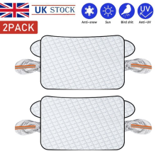 2Pack 9 Magnets Car Windscreen Windshied Cover Mirror Cover Frost Ice Snow Cover