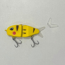 Fishing Lure Slow Sinking Swimbait Realistic Jointed Bait 3D Eyes PVC Material For Bass Predator Fishing