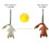 Multipurpose Car Rearview Mirror Duck Decoration With Color 5