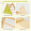Kids Wooden Climbing Triangle Set with Adjustable Slide 8
