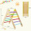 Kids Wooden Climbing Triangle With Adjustable Slide, 1-6Y 4