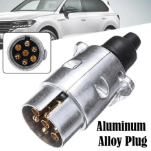Heavy Duty 7 Pin 12V Electric Trailer Towing Plug Wiring Connector Socket UK