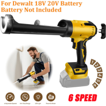 Cordless Caulking Gun Glass Mastic Sealant Gun For Dewalt 18V Batteries Electric