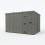 12x10 Pent Composite Shed Tanalised (Single Door, No Windows) 2