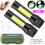 2 Pack High Powered LED Flashlight USB Rechargeable Lamp Camping work Light 1