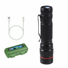 4 Pack Tactical 900000LM USB LED Flashlight w/Clip Rechargeable Mini Torch Light
