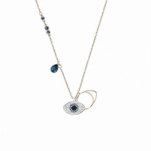 Evil Eye Crystal Necklace, Clavicle Necklace