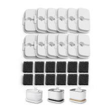 12 Pack Replacement Filters Compatible with Dockstream Wireless Water Fountain PLWF005, PLWF115, WF105 for Pet