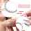 8 Pieces Clear Plastic Wide Thin Band Resizer Ring for Making 2