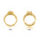 8 Pieces Clear Plastic Wide Thin Band Resizer Ring for Making 5