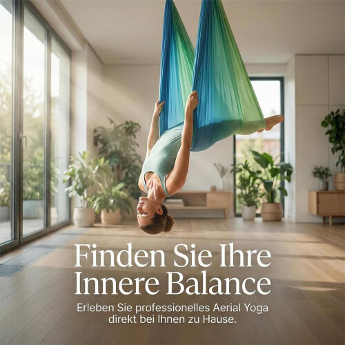 Αιώρα 150x280 cm, Σετ Aerial Yoga, Πολυλειτουργικό για Εσωτερική & Εξωτερική Χρήση 1