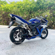 (1-12 YZF-R1) Maisto 1:12 2023 Yamaha YZF-R1 Alloy Model Car Factory Edition Static Die Cast Vehicles Collectible Motorcycle Toys