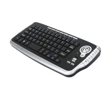 2,4 GHz trådløst tastatur med styrekule og musehjul, kompatibel med Android TV-boks smart-TV-er, kompakt fjernkontroll