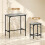 Ensemble table de bar et 2 chaises grises 5