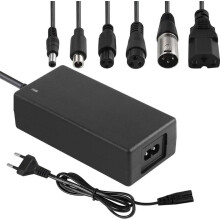 Ladere for sparkesykler, 42V 2A AC lader for elsparkesykler, ladekabel for hoverboard med 6 kontakter, ladekabel for elsparkesykler med L