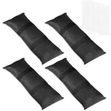 pesas de suelo rellenables con arena, 22 kg cada una, pesas para sombrillas, bolsas de peso curvas para exteriores.