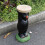 Resin Black Bear Side Table 1 Piece 3