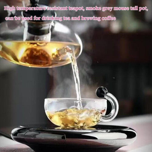 Glass Teapot with Warmer and Infuser Electric Set 1