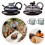 Glass Teapot with Warmer and Infuser Electric Set 8