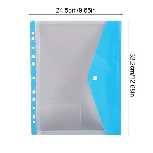 Expandable Binder Pocket Organizer 11-Hole Plastic Envelope 2
