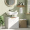 Bathroom Vanity Cabinet with Soft Close Doors, White 3