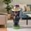 Resin Black Bear Side Table 1 Piece 4
