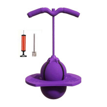 (Purple) Pogo Jumper with Handle for Kids and Adults, High Jump Toy Bounce Board Pogo Bouncing Ball Safe Fun Pogo Stick